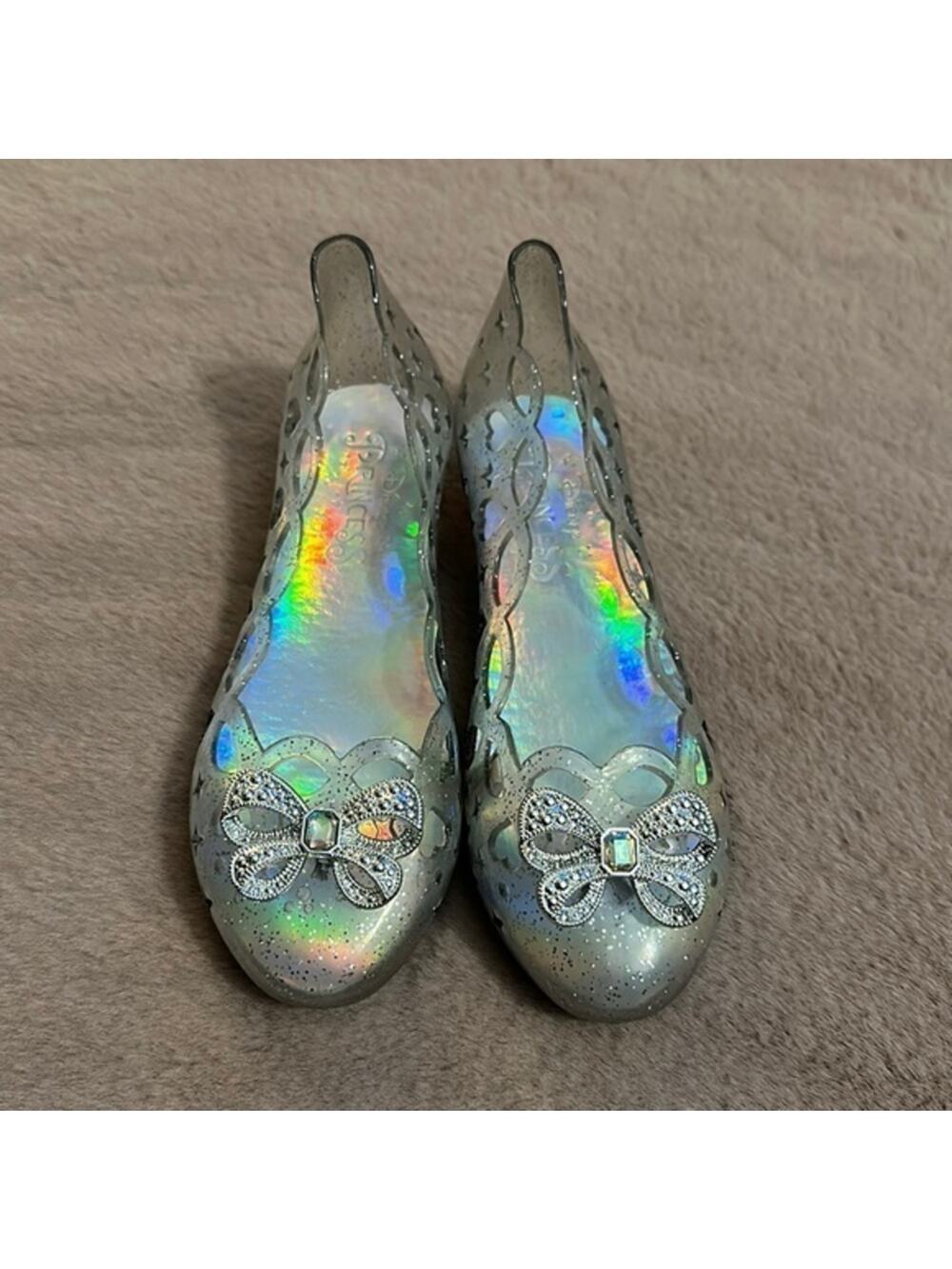 Disney Couture Light-Up Rhinestone Cinderealla "Glass" Slippers